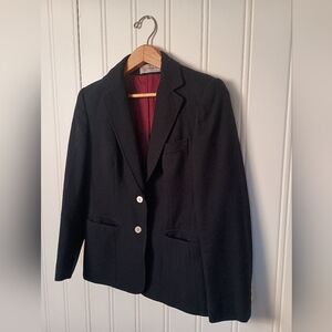 90s Evan-Picone, Classic Midnight Blue Blazer, Size M